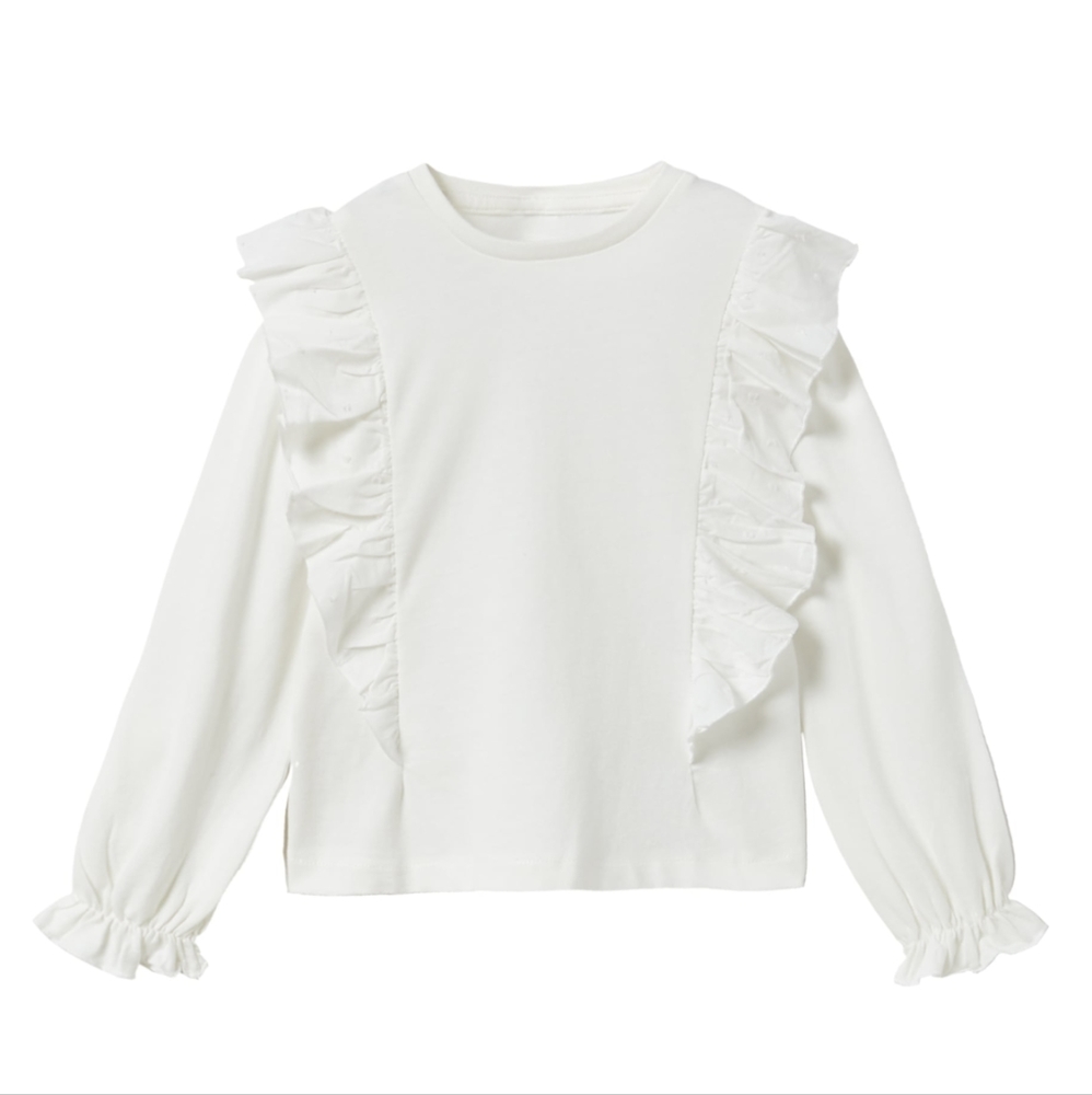 Zara baby frill sleeve shirt, 9-12 months